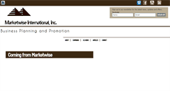 Desktop Screenshot of marketwiseintl.com